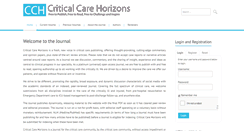 Desktop Screenshot of criticalcarehorizons.com